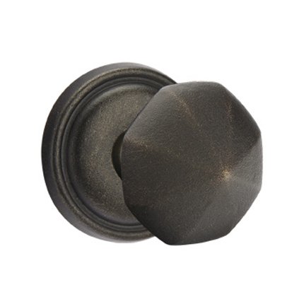 Emtek 71012OCK European Traditions Tuscany Bronze Octagon Knob, #12 Rosette