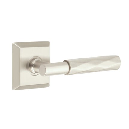 Emtek 8131TATR Contemporary Modern Brass T-Bar Tribeca Lever, Quincy Rosette