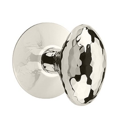 Emtek 5107HE Contemporary Modern Brass Hammered Egg Knob, Modern Rosette