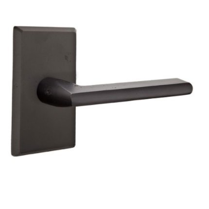 Emtek 7104LR Rustic Living Sandcast Bronze Lariat Lever, #3 Rosette