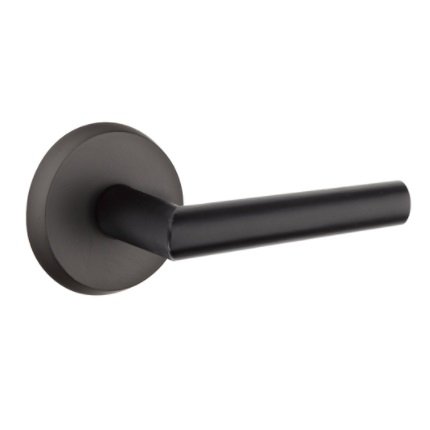 Emtek 7106MA Rustic Living Sandcast Bronze Mariposa Lever, #2 Rosette