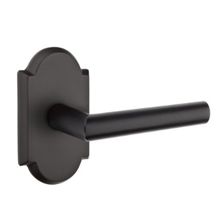 Emtek 7108MA Rustic Living Sandcast Bronze Mariposa Lever, #1 Rosette