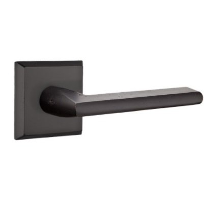 Emtek 7111LR Rustic Living Sandcast Bronze Lariat Lever, #6 Rosette