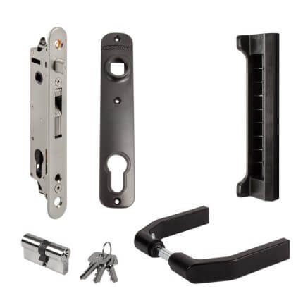 Set with FORTYLOCK & handle: 3006G & Cylinder: 3012-54-STD-VSZ & Covershield: 3020-HYB-STD with SFKP-QF40 keep