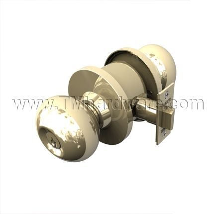 Hager 3400 Series Knob, Grade 1 - Keyed, Passage, Privacy or Dummy Functions