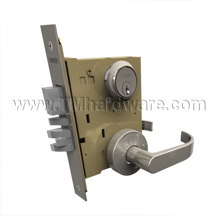 Hager 3800S, Mortised Lock, Grade 1, Stainless Steel
