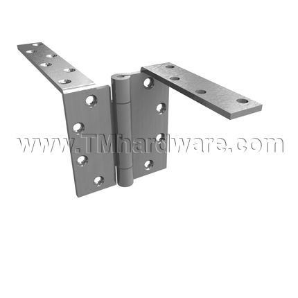 Hager AB7506 - AB7508, Concealed Anti-Friction Bearing, Steel, Heavy Weight, 3 Knuckle, Anchor Hinge with 2 Anchor Leaves