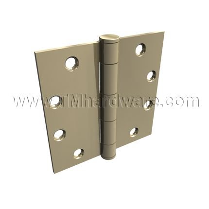 Hager 1191, Plain Bearing, Brass or Stainless Steel, Standard Weight, 5 Knuckle, Full Mortised Hinge, All Sizes