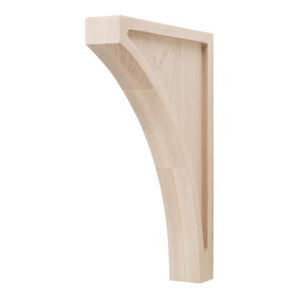 Hafele Wooden Corbel, Transitions Collection, 12" X 1-3/4" X 8", Oak finish