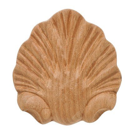 Hafele Wooden Onlay, Shell 2-1/2" X 2-3/4" (W X H), Cherry finish