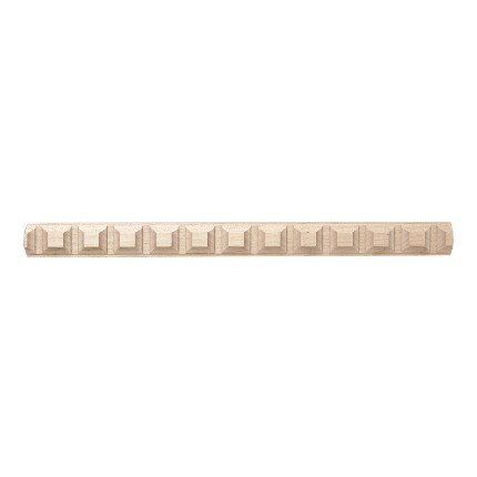 Hafele Wooden Moulding, Dentil 15/16" X 11/32" X 96" (H X D X L), Maple finish