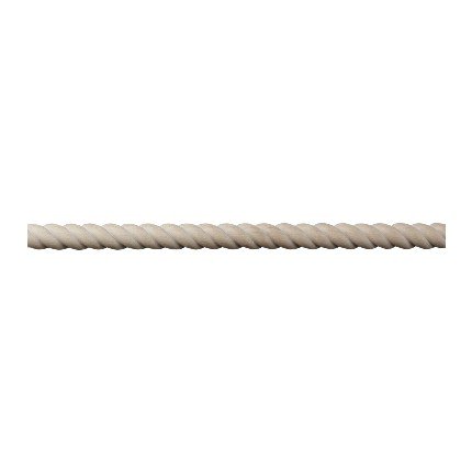 Hafele Rope Collection Moulding, 3/4 X 11/32 X 96" (H X D X L), Maple finish