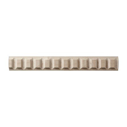 Hafele Wooden Moulding, Dentil Collection, 1-1/2" X 11/32" X 96" (H X D X L), Maple finish