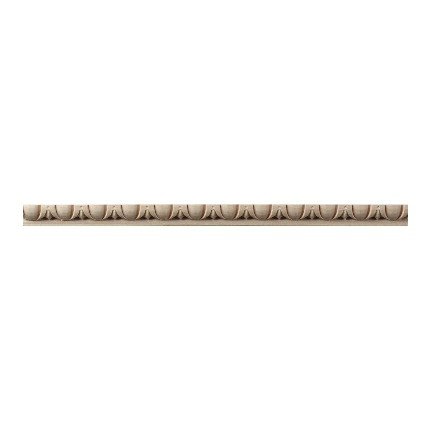 Hafele Wooden Moulding, Egg & Dart, 5/8" X 7/16" X 96" (H X D X L), Maple finish