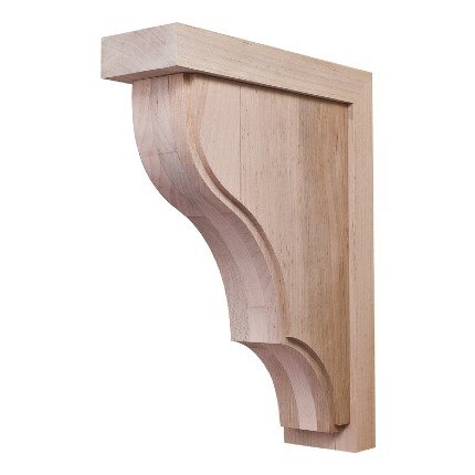 Hafele Wooden Corbel, Hannover Collection, 12" X 2-7/8" X 9", Maple finish