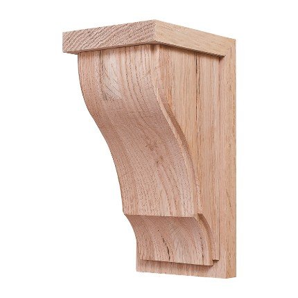 Hafele Wooden Corbel, Hannover Collection, 9" X 4-1/4" X 5", Oak finish