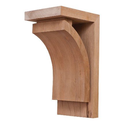 Hafele Wooden Corbel, Prairie Collection, 4 1/4" X 5" X 9", Cherry finish