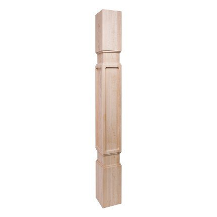Hafele Vanity Wood Post, Transitions Collection, 34-1/2" X 3-1/2" X 3-1/2" (H X W X D), Maple finish