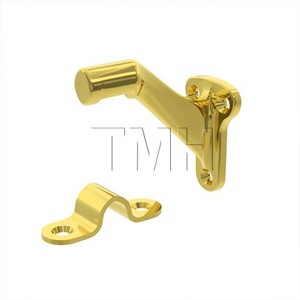 Ives 059 Hand Rail Bracket in Polished Brass Finish (US3)
