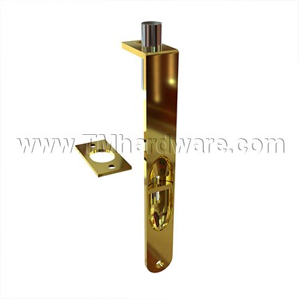 Ives 265 Manual Flush Bolt in Polished Brass Finish (US3)