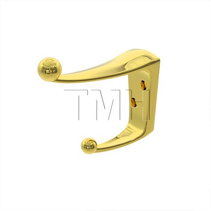 Ives 405 Coat and Hat Hook in Polished Brass Finish (US3)