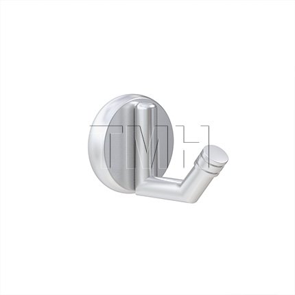 Ives Wall Hook for Wardrobe in Satin Chrome Finish