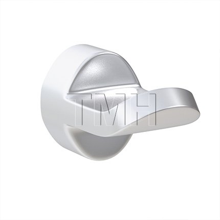 Ives Wall Hook, Century Wardrobe Hook in Satin Chrome Finish