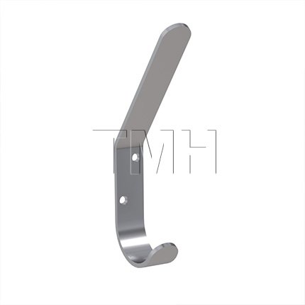 Ives Camelot Wall Hook for Coat and Hat in Polished Stainless Steel  Finish