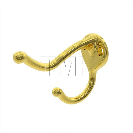 Ives 571 Coat and Hat Hook in Polished Brass Finish (US3)