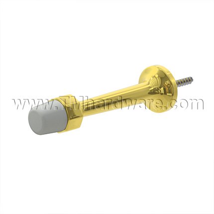Ives 64 Base Door Stop in Polished Brass Finish (US3)