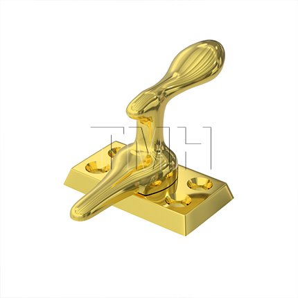 Ives Casement Fastener, Windows Lock in Polished Brass Finish