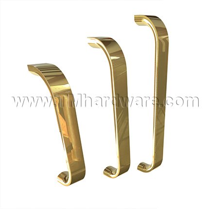 Ives VS8105 Straight Door Pull in Polished Brass Finish (US3) 6" CTC