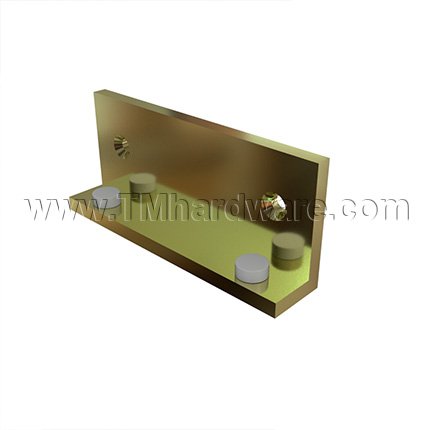 Ives AS18 Angle Stop, For Single and Double Doors, Satin Brass (US4) Finished