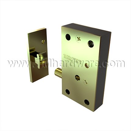 Ives CL12 Invisible Latch, For Use on Larger Panels or Regular Size Doors,  Satin Brass (US4) Finished