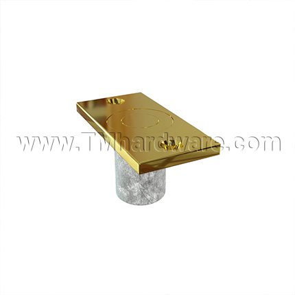 Ives Dust Proof Door Strike in Polished Brass Finish (US3)