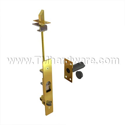 Ives FB52 Constant Latching Flush Bolt with Auxiliary Fire Latch, Top Bolt, Polished Brass (US3) Finished
