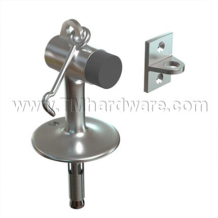 Ives FS446 Floor Stop & Manual Door Holder- Satin Aluminum