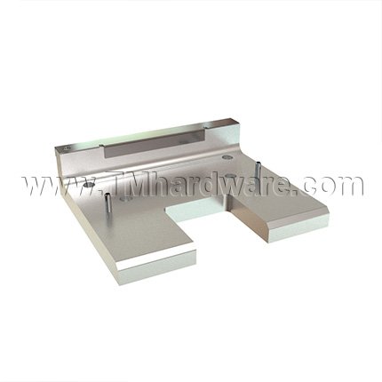 Ives MB3F Fire Rated Mounting Bracket for Coordinators, 6-7/8" Jamb Depth, 3-3/8" Stop Width, Aluminum Painted (689) Finished
