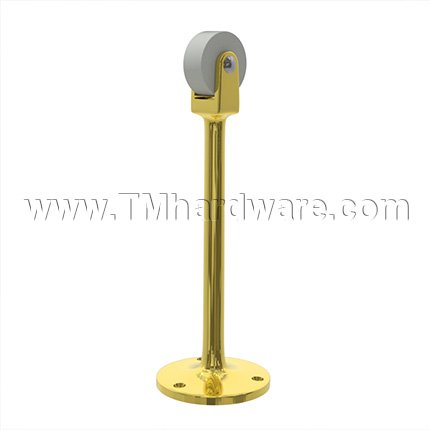 Ives RB472 Roller Bumper- Polished Brass