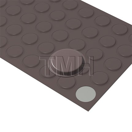 Ives SR66 Door Silencer - Adhesive - Brown