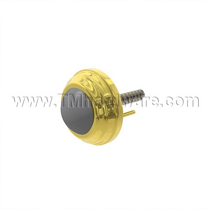 Ives WS404CVX Convex Wall Bumper in Polished Brass Finish (US3)