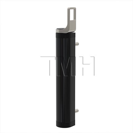 Locinox Gate Closer Rhino, Aesthetical 180° Gate Closer With Direct Connection To The Hinge, Black Finish