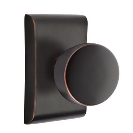 Emtek 5111LAU Contemporary Modern Brass Laurent Knob, Neos Rosette