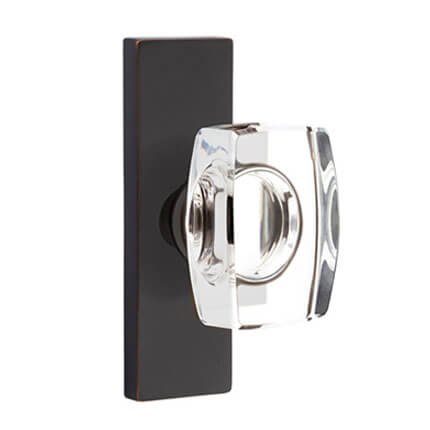 Emtek 5507WS Contemporary Windsor, Glass Door Knob, Stretto Rosette