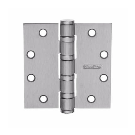McKinney MacPro Hinge Ball Bearing, 5 Knuckle, Heavy Weight, Full Mortised Satin Chrome (US26D) Finished