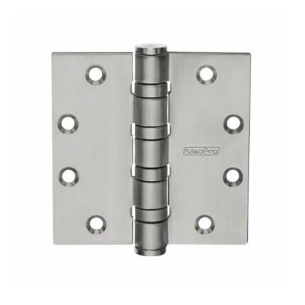 McKinney MacPro Hinge Ball Bearing, 5 Knuckle, Heavy Weight, Full Mortised Satin Stainless Steel (US32D) Finished