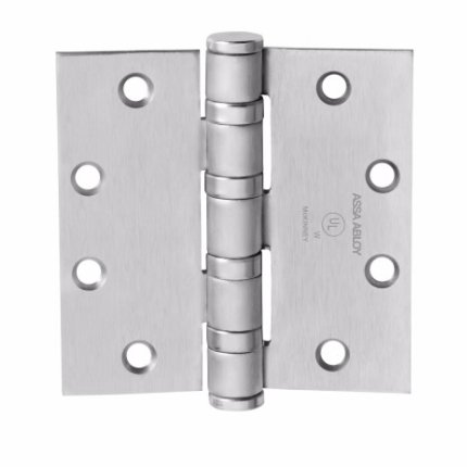 McKinney Standard Hinge Ball Bearing, 5 knuckles, Heavy Weight, Full Mortised Satin Chrome (US26D) Finished