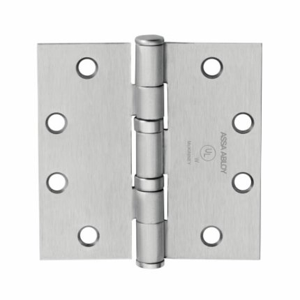McKinney Standard Hinge Ball Bearing, 5 knuckles, Full Mortised Satin Chrome (US26D) Finished