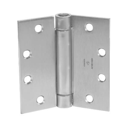 McKinney Standard Spring Hinge Ball Bearing, Full Mortised Satin Chrome (US26D) Finished