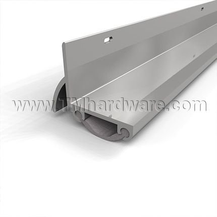 NGP 18V Door Shoe Sweep, L Shaped Aluminum Casing with Rain Drip, .5" Vinyl Seal
